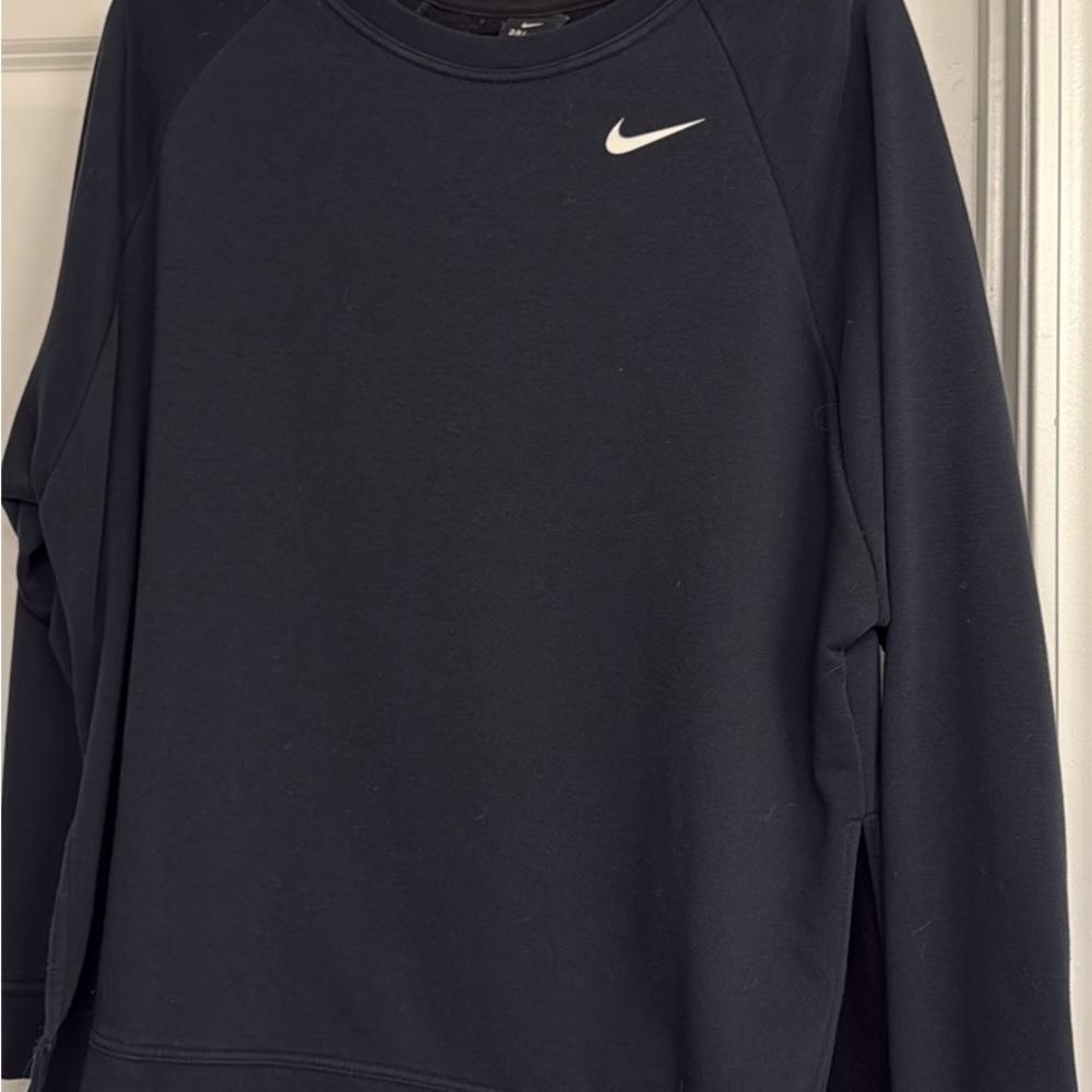 Nike Midnight Black Crewneck with White Swoosh